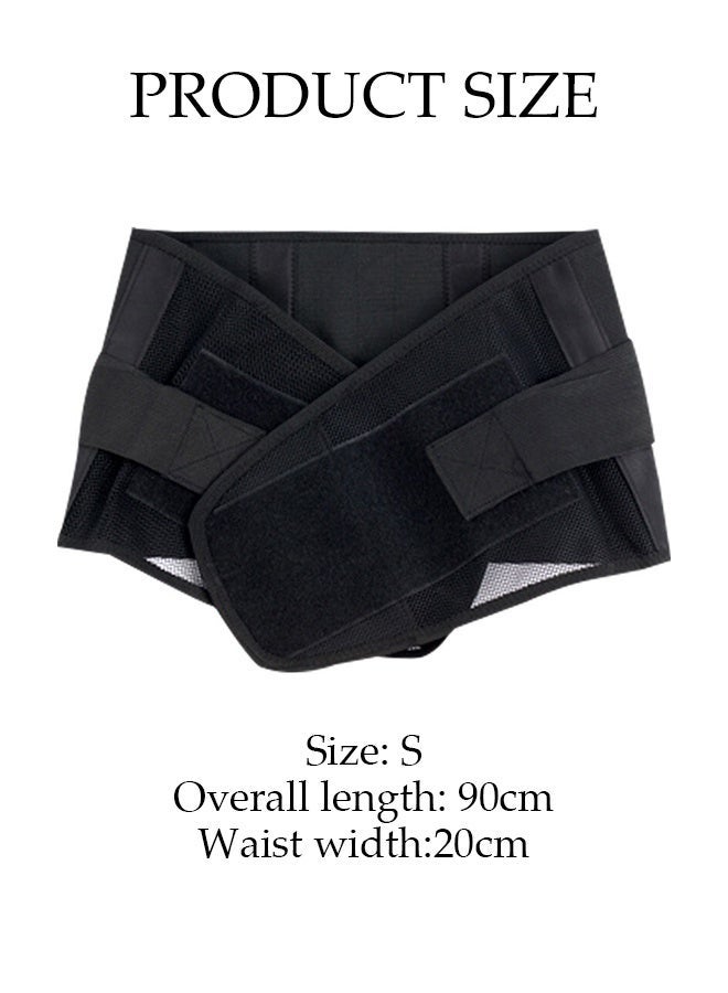 DUNISO Waist Support Belt,Anti-Skid Lumbar Support, Adjustable Back Support Belt,Waist Trimmer Belt,Breathable Mesh Panels,Durable and Sturdy, Comfortable and Breathable,for Lower Back Pain Relief and Muscle And Spinal Support,S - Image 2